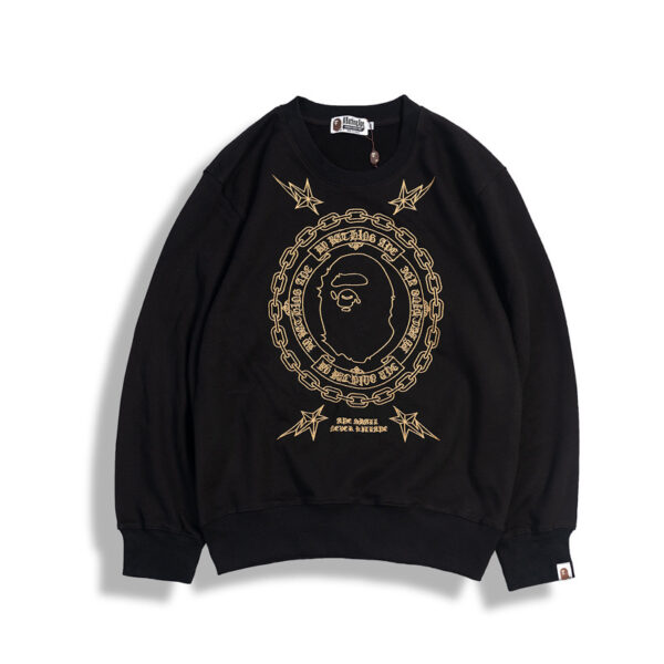 BAPE Golden Ape Initials Embroidered Sweatshirt