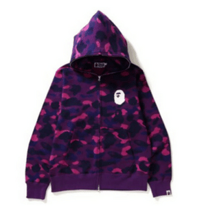 BAPE Color Camo College Pullover Hoodie – Purple-Pink
