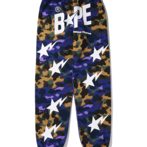 BAPE x Heron Preston Mix 1st Camo Jogging pants Purple