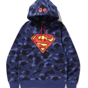 BAPE x DC Superman Color Camo Pullover Hoodie