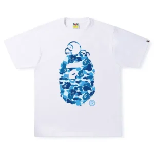 ABC Camo Big Ape Head Baby Milo T-Shirt white blue