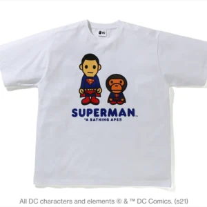 BAPE X DC BABY MILO SUPERMAN RELAXED FIT TEE